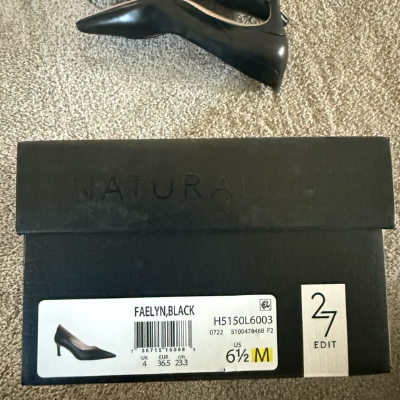 Black Leather Women's Pumps 27 Edit by Naturalizer - Picture 4 of 4